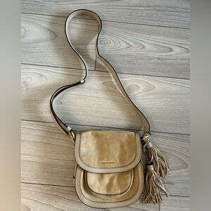 Michael Kors Beige Crossbody Bag with Tassel